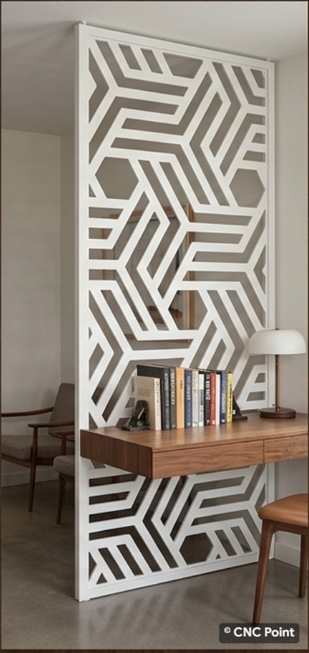 Modern Geometric CNC Partition Panel — CNCPoint