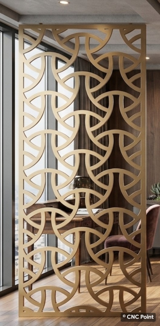 Art Deco Interlocking CNC Partition Panel — CNCPoint
