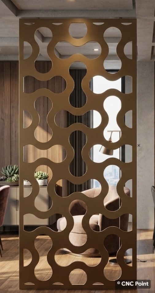 Contemporary Organic CNC Partition Panel — CNCPoint