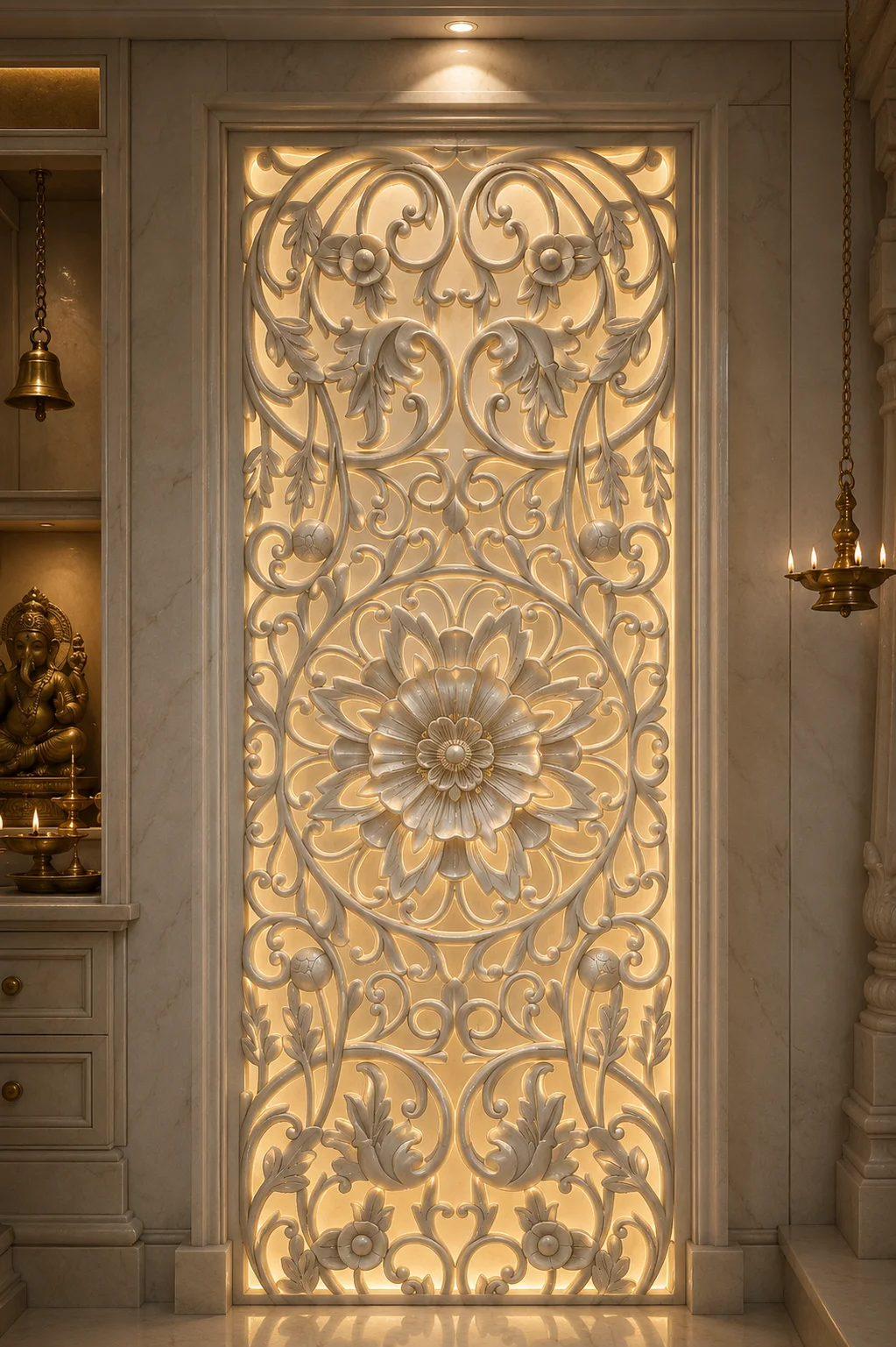 Divine Floral Sanctuary Jaali