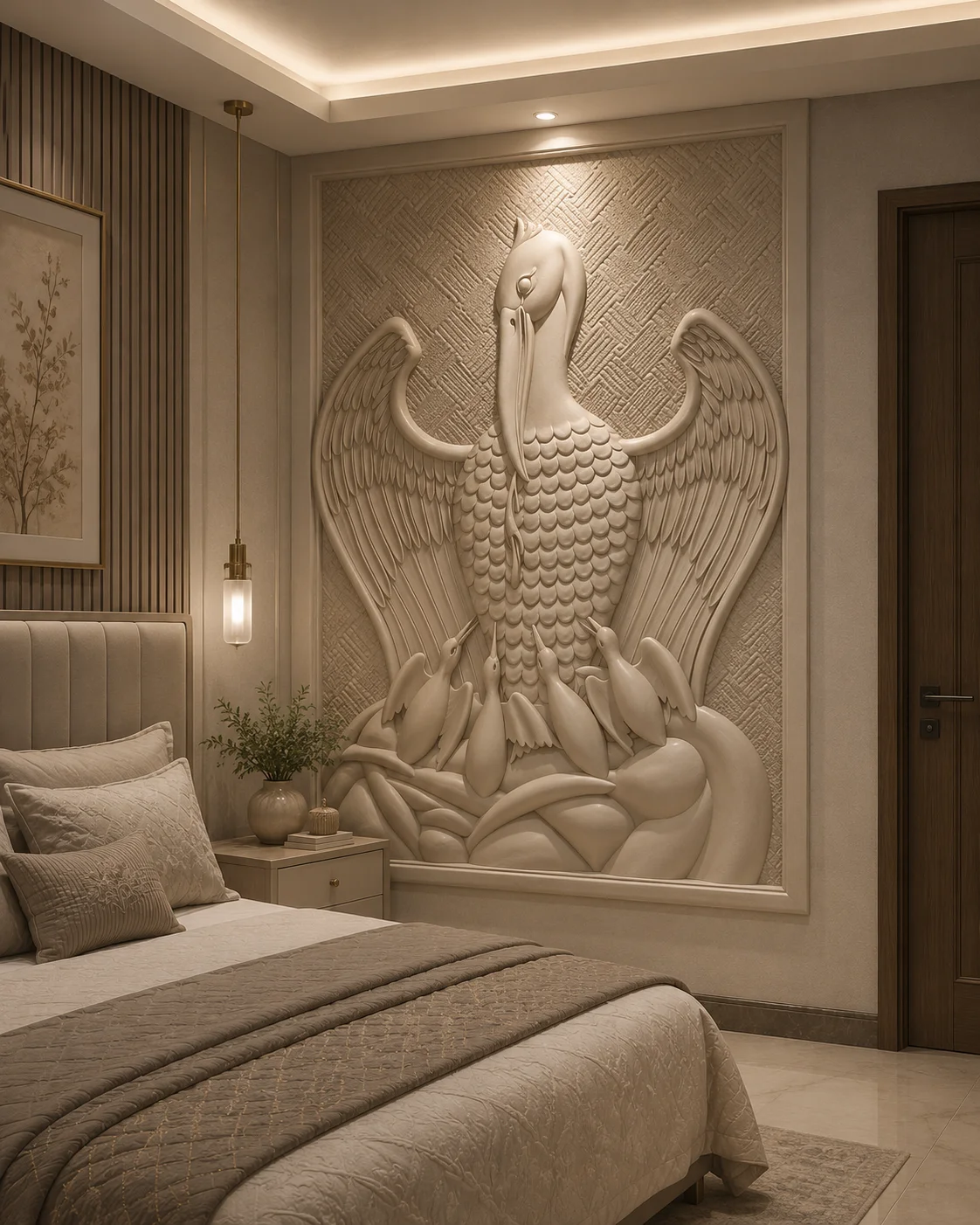 Majestic Crane Relief